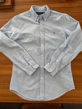 Polo by Ralph Lauren Light Blue Button-Down Oxford Shirt sz M